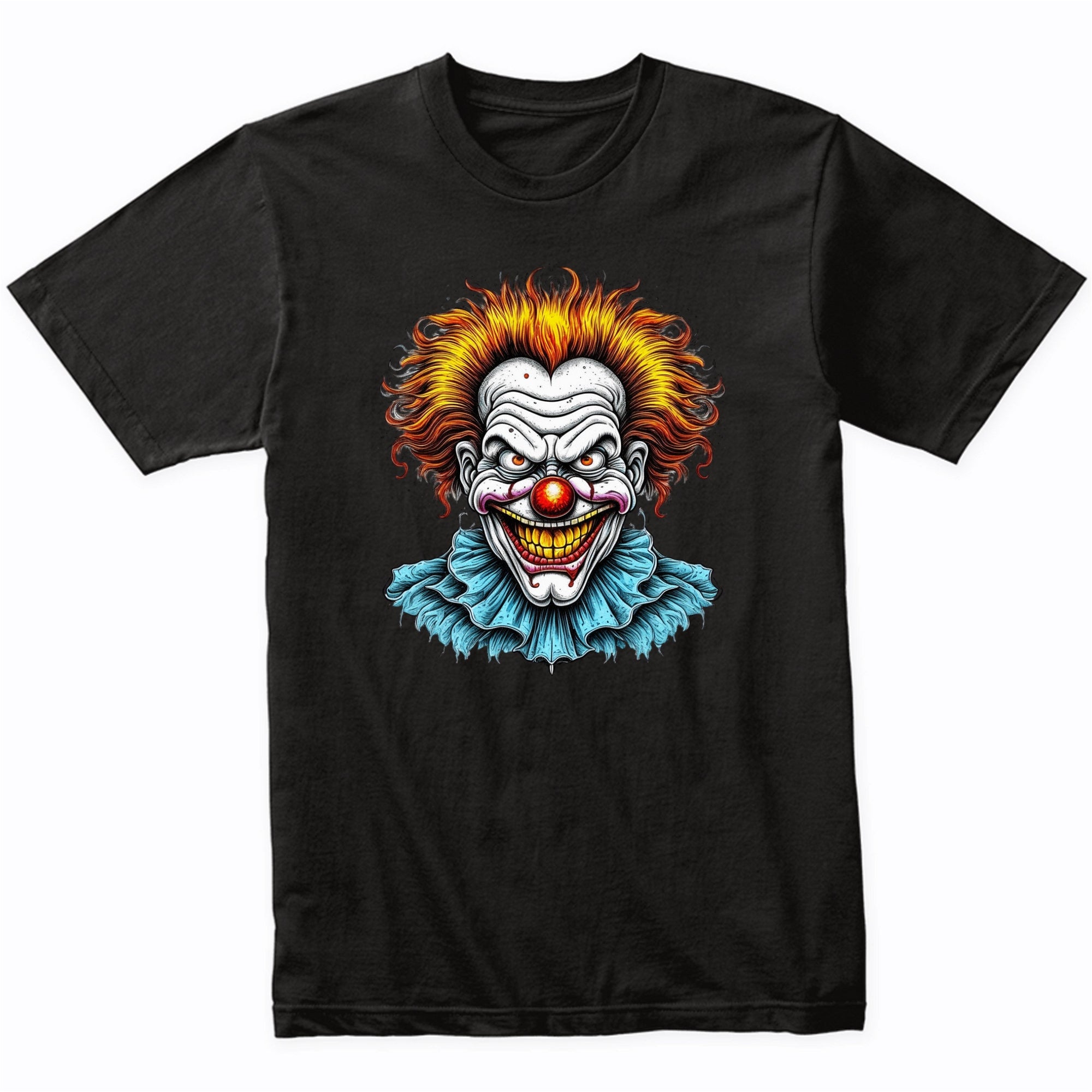 Creepy Clown Scary Evil Clown Halloween T-Shirt - Men's Halloween Shirt