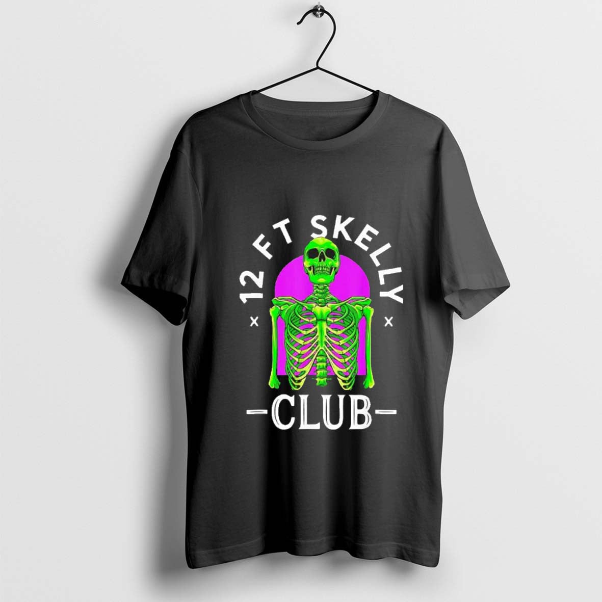 12 Foot Skeleton Fans Club Lazy Halloween Costume shirt