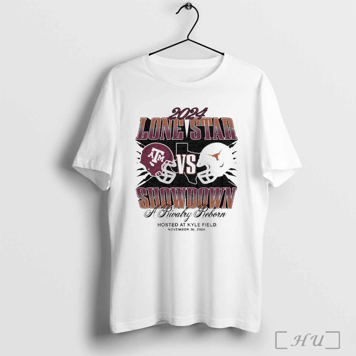 2024 Texas Longhorns vs Texas A&M Aggies Lonestar Showdown A Rivalry Reborn Hosted At Kyle Field T-shirt