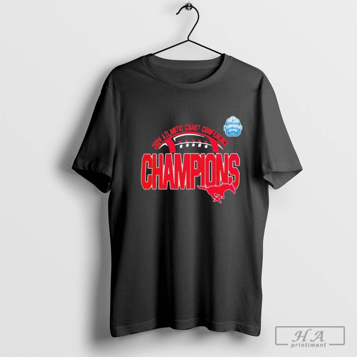 SMU Mustangs Atlantic Coast Conference ACC Football Conference Champions 2024 T-Shirt