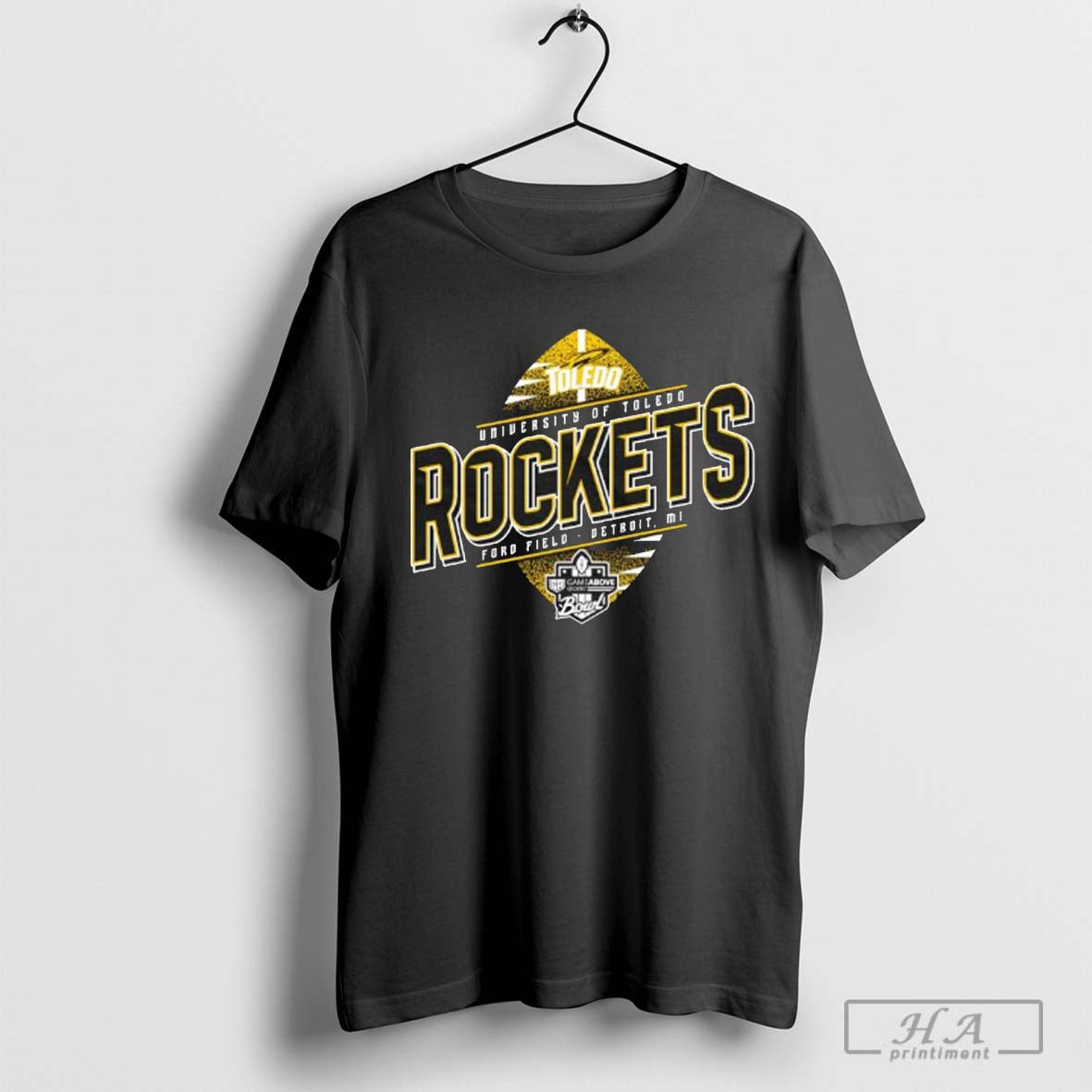 2024 Gameabove Sports Bowl Toledo Rockets Vertical Ball Shirt