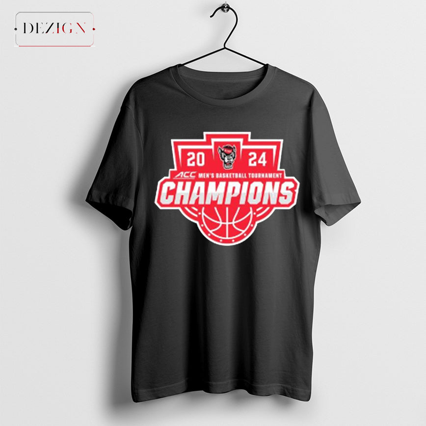 2024 Acc Tournament Champions Nc State Wolfpack Mens Basketball Shirt
