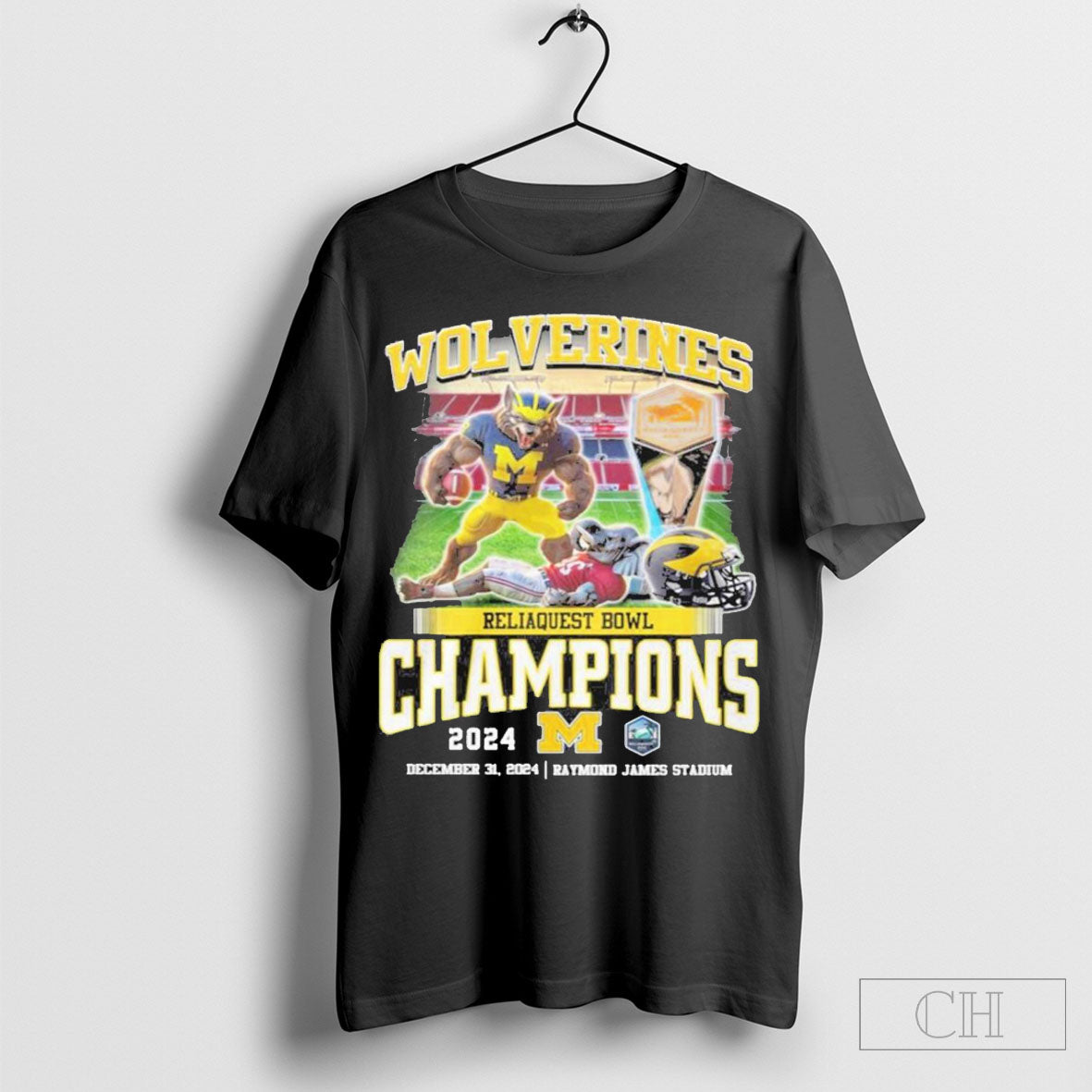 Official Wolverines Reliaquest Bowl Champions 2024 Shirt