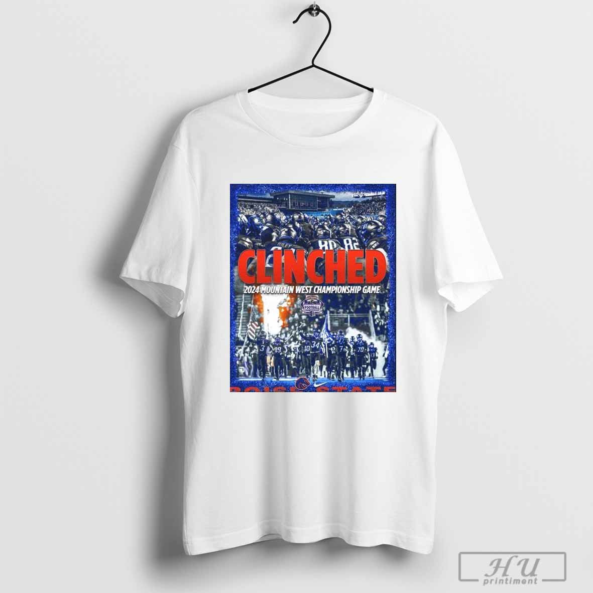 Boise State Broncos football Clinched 2024 Mountain West Championship Game Shirt