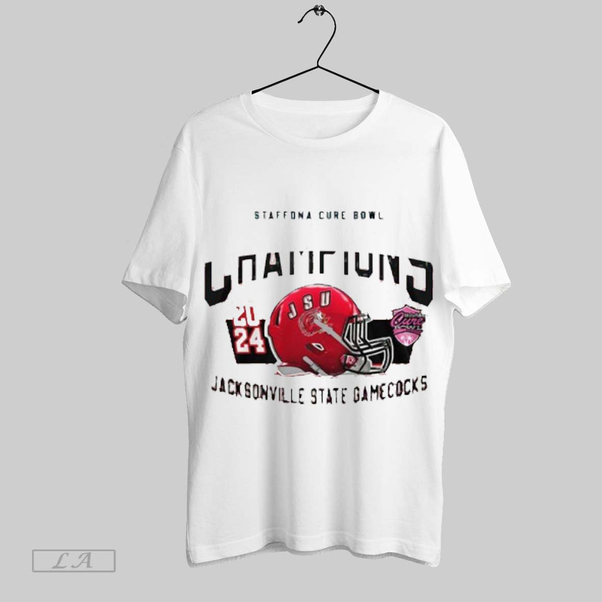 Staffona Cure Bowl Champions 2024 Ncaa Jacksonville State Gamecocks T Shirt
