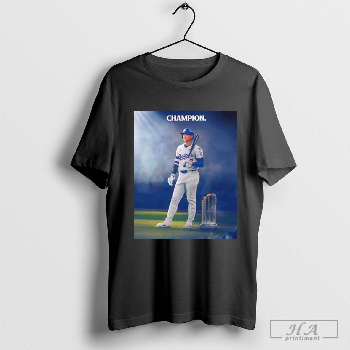 Shohei Ohtani 2024 world series champions trophy T-shirt