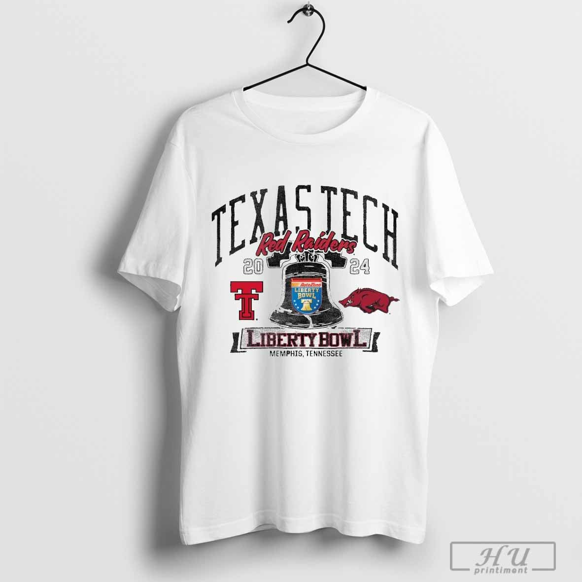 2024 Liberty Bowl Liberty Bell Memphis Tennessee Texas Tech Red Raider Vs Arkansas Razorbacks Unisex T Shirt