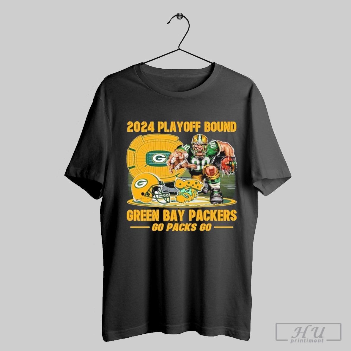 2024 Playoff Bound Green Bay Packers Go Packs Go Unisex T Shirt