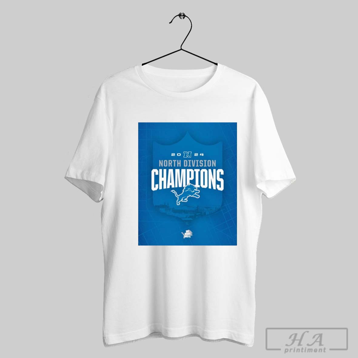 Poster Detroit Lions 2024 Nfc North Division Champions Back To Back We Want More T Shirt