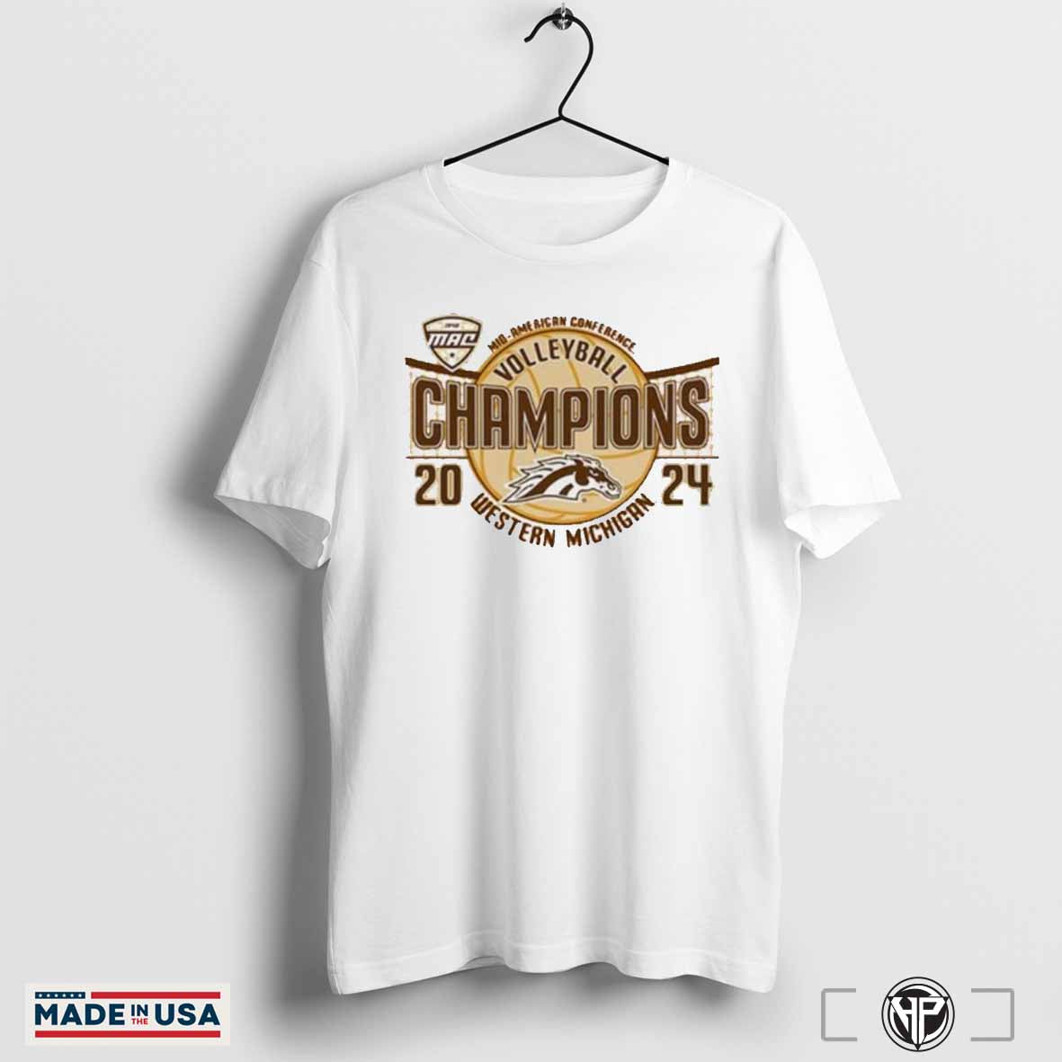 Official Western Michigan Broncos 2024 MAC Volleyball Champions Shirt
