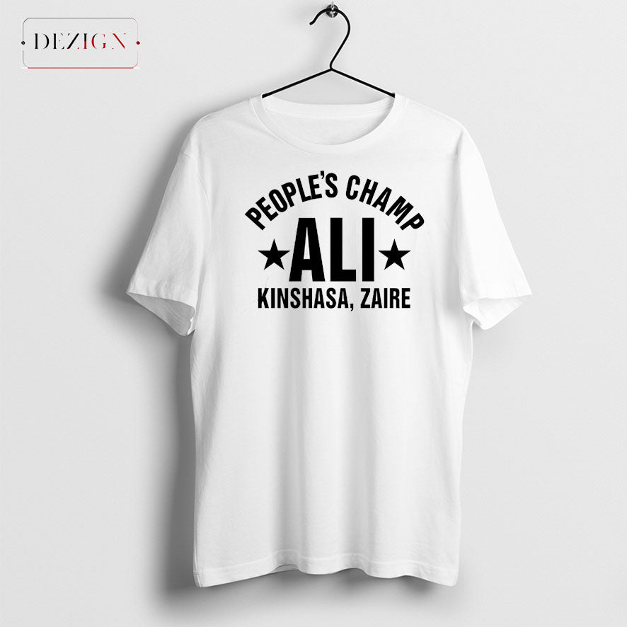 2024 People’s Champ Ali Kinshasa Zaire Illustration t-shirt