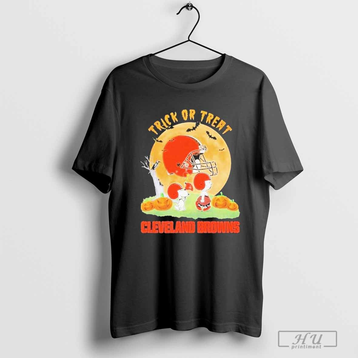Trick Or Treat Cleveland Browns Halloween 2024 T-Shirt