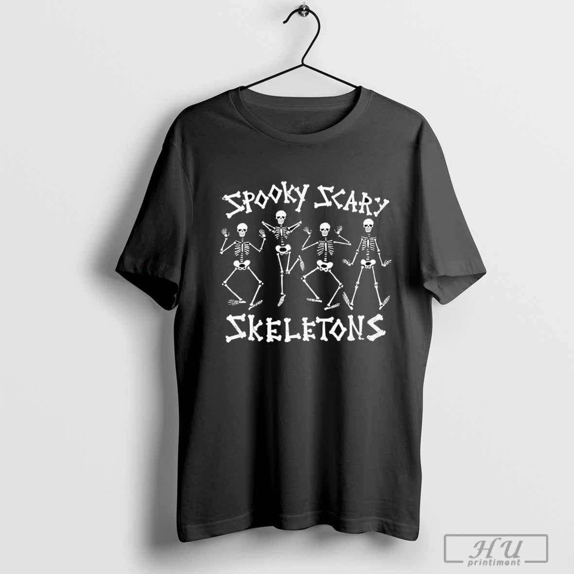 Spooky Scary Skeletons Dancing Halloween T-shirt