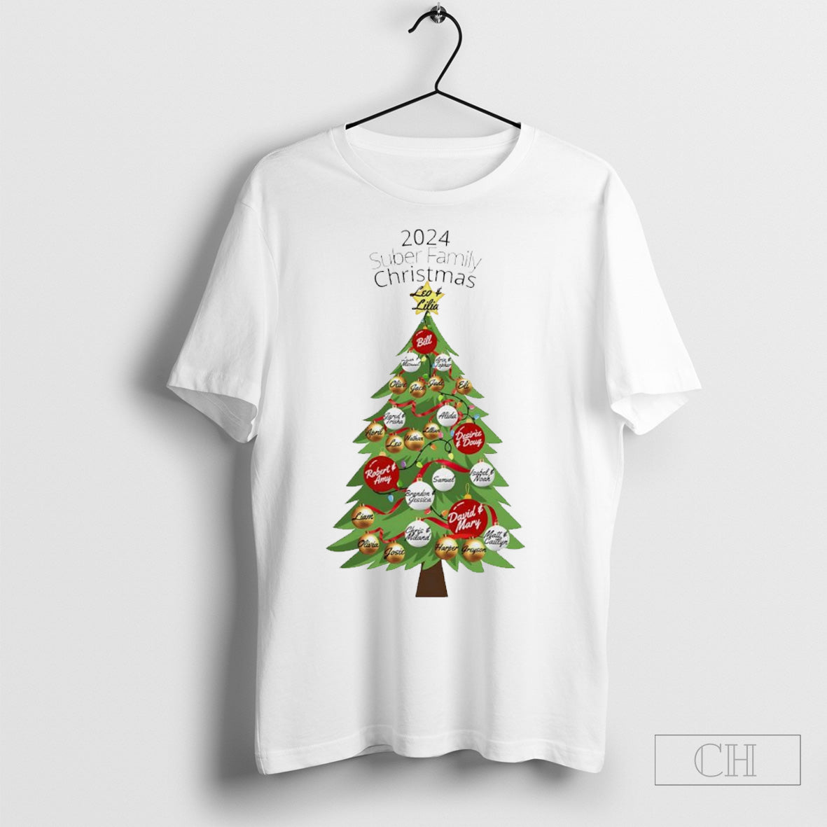 2024 Suber Family Christmas Tree Shirt