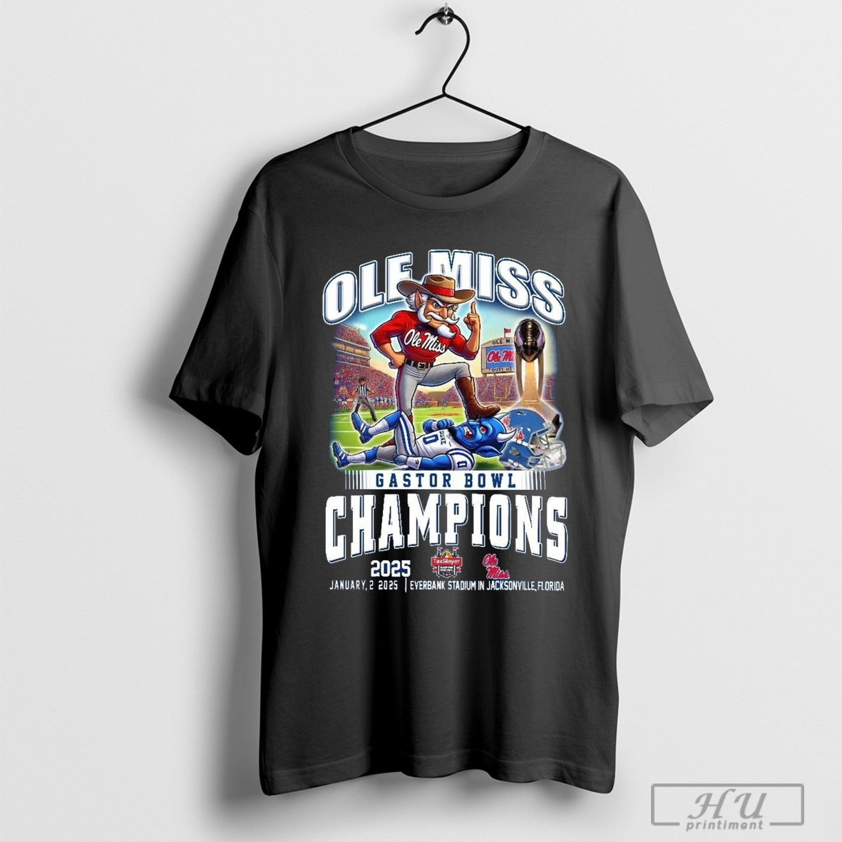 Ole Miss Rebels Gator Bowl Champions 2025 January 2 2025 Everbank Stadium In Jacksonville Florida Shirt