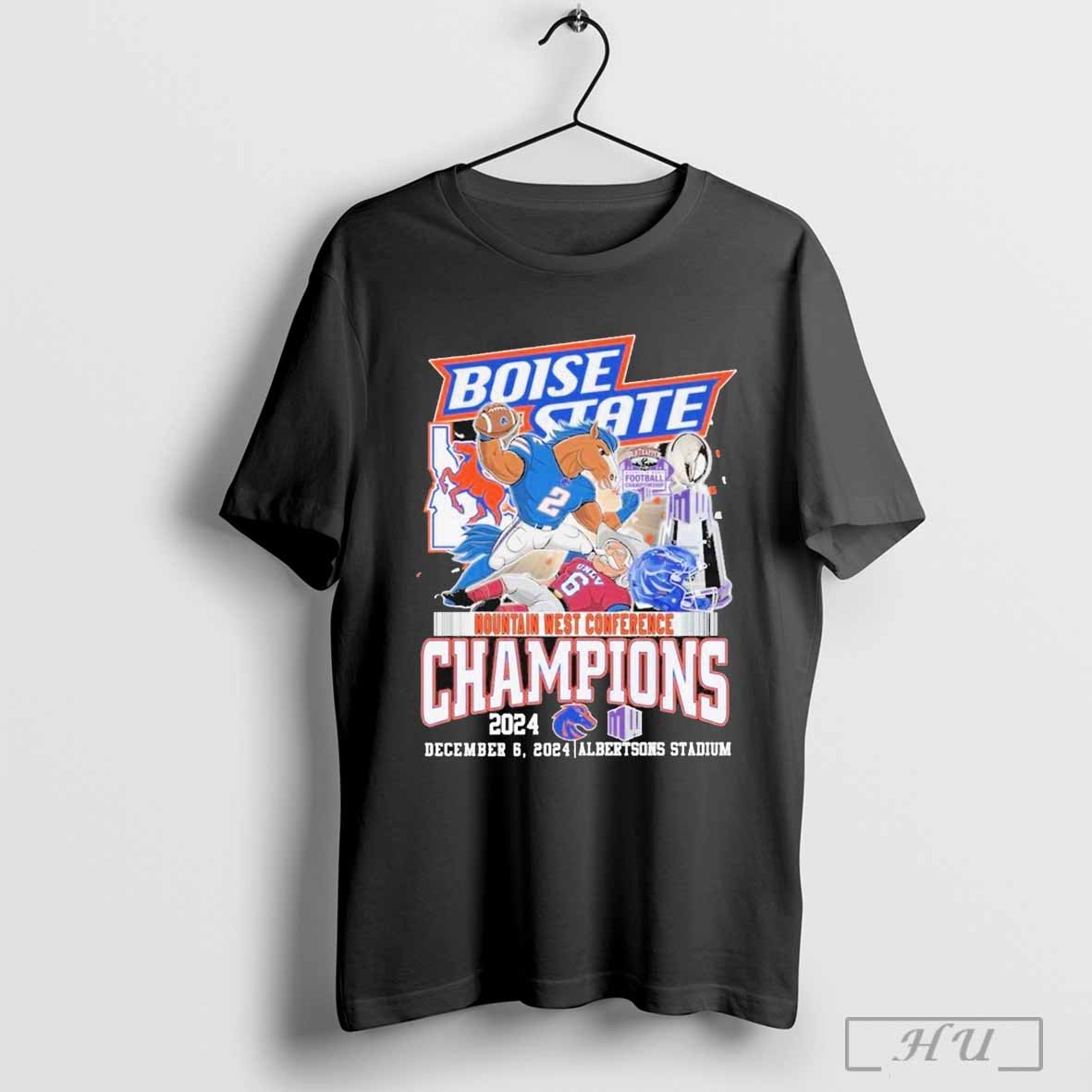 Boise State Broncos Mountain West Conference Champions December 6 2024 Albertsons Stadium T Shirt