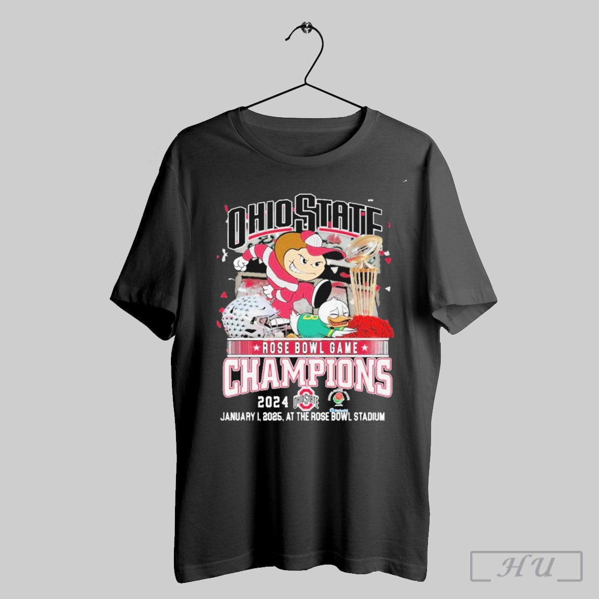 Ohio State Buckeyes Rose Bowl Game Champions 2024 Fan Pride T Shirt