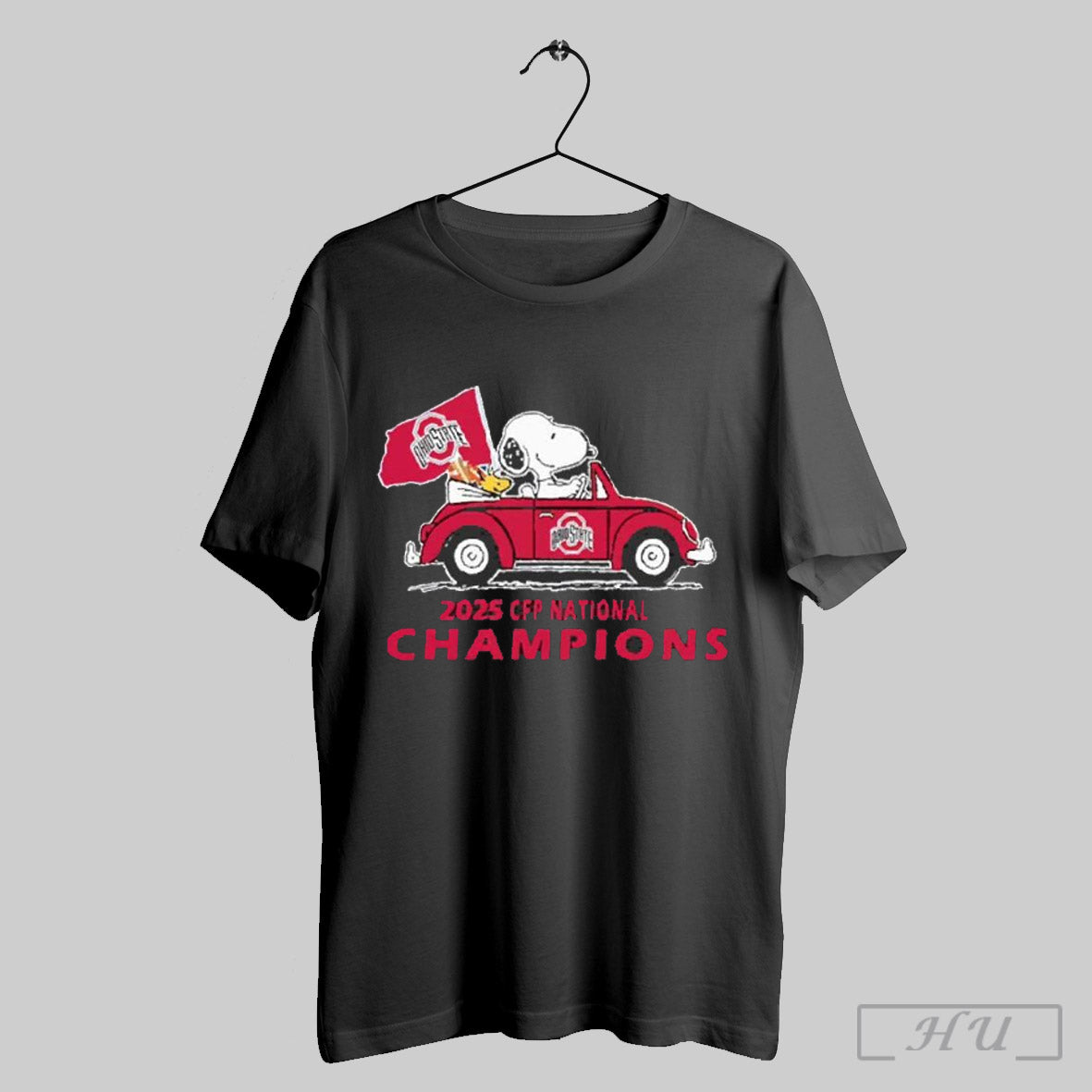 Ohio State Buckeyes Football X Snoopy Driving Car College Football Playoff National Champions 2024 2025 Unisex T Shirt Sweatshirt Cutom Poster