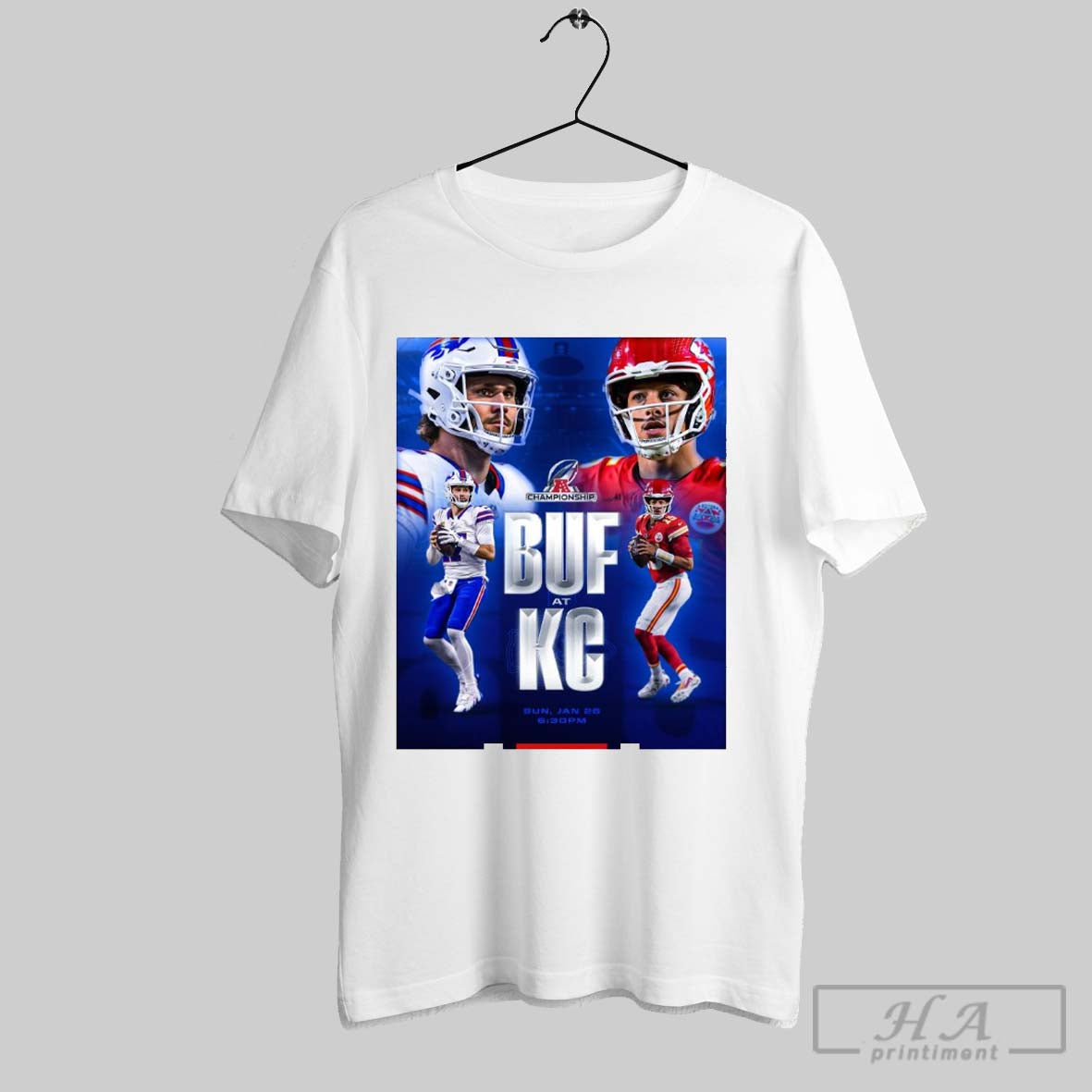 Buffalo Bills At Kansas City Chiefs Afc Championship All Eyes On Sunday January 26 2025 T Shirt