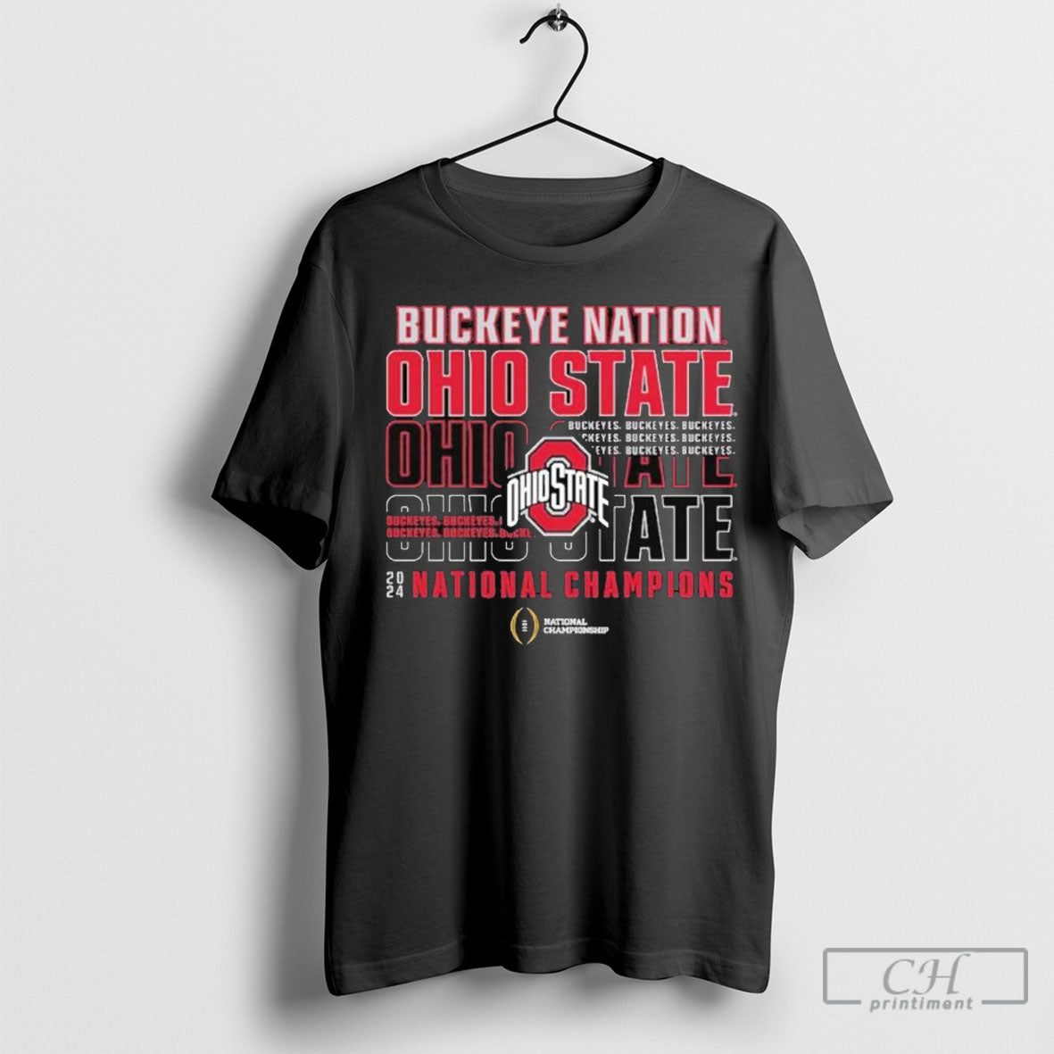 Ohio State Buckeyes Fanatics College Football Playoff 2024 National Champions Slogan Shirt