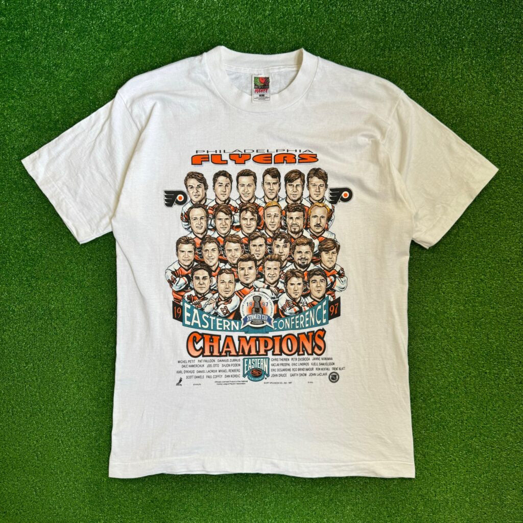 1997 Philadelphia Flyers Eastern Conference Champs Stanley Cup Caricature NHL T-Shirt-