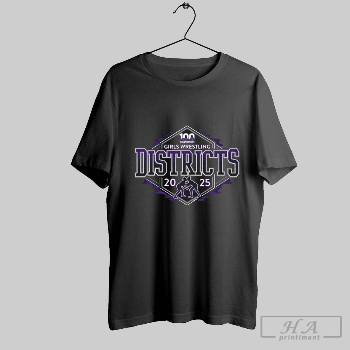 2025 Mhsaa Girls Wrestling Districts Championships Shirt