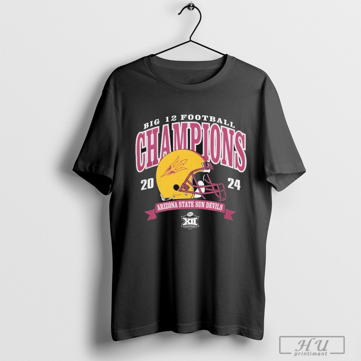 Big 12 Football Conference Champions Arizona State Sun Devils 2024 Helmet T-Shirt