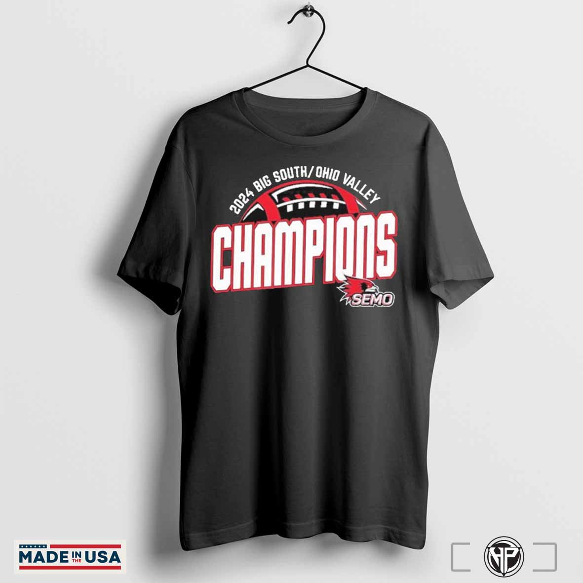 Official Southeast Missouri State Redhawks 2024 OVC Football Champions T-Shirt