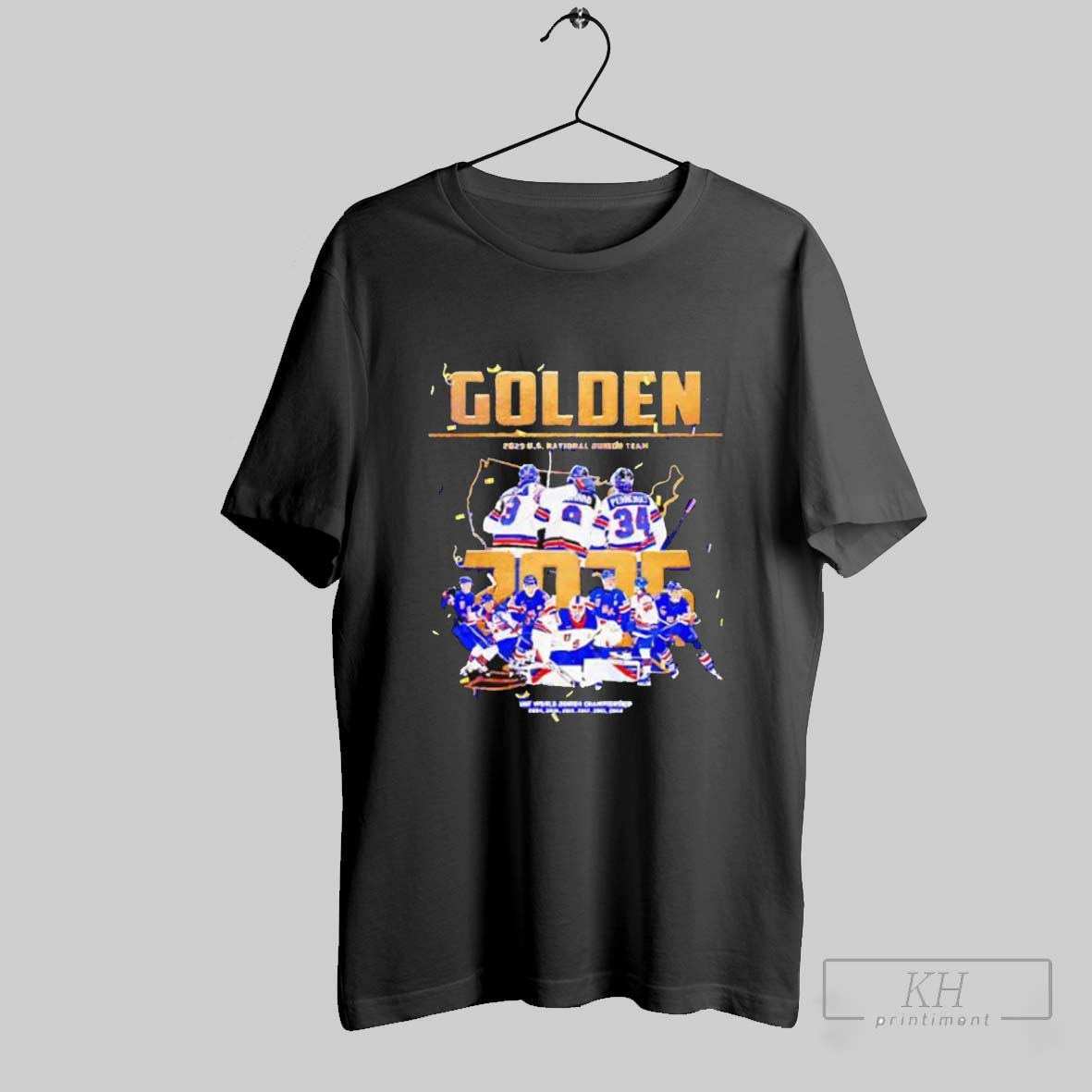 Official Usa Hockey Juniors 2025 Iihf World Junior Champions Graphic Team Players Shirt Sweatshirt Tee Shirt