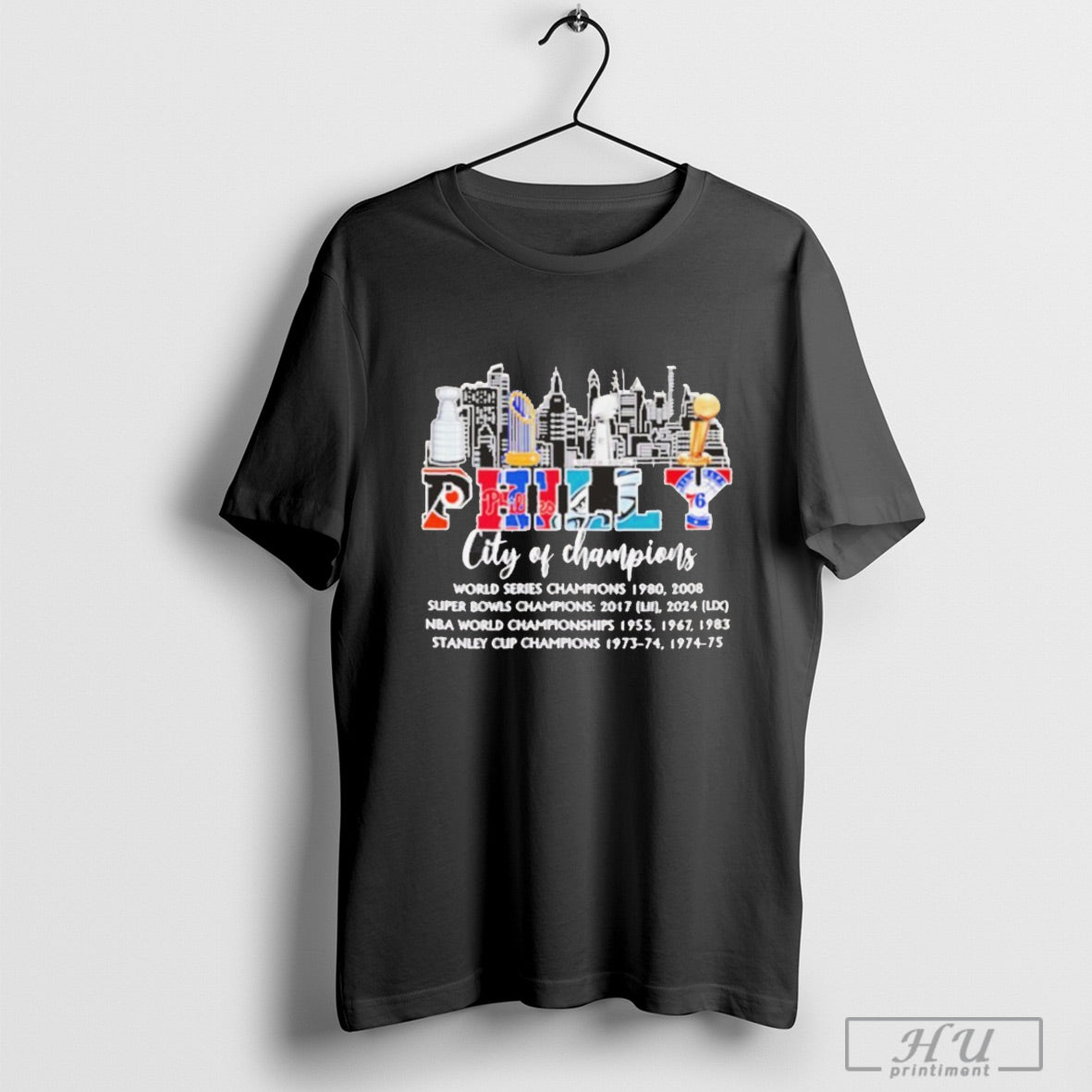 Skyline Philly City Of Champions Trophies Shirt Sweatshirt