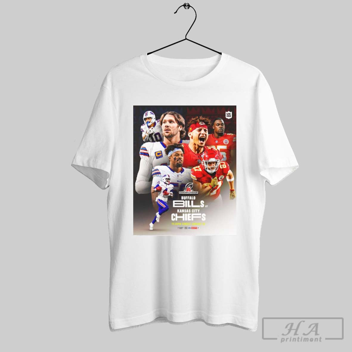 Buffalo Bills At Kansas City Chiefs Afc Championship Sunday January 26 In Super Bowl Lix T Shirt