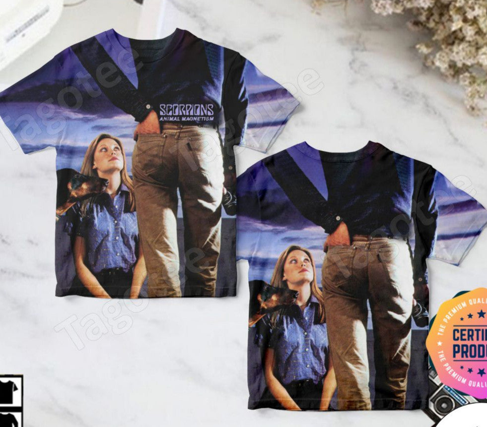 Scorpions Animal Magnetism Album Cover 3D T-Shirt