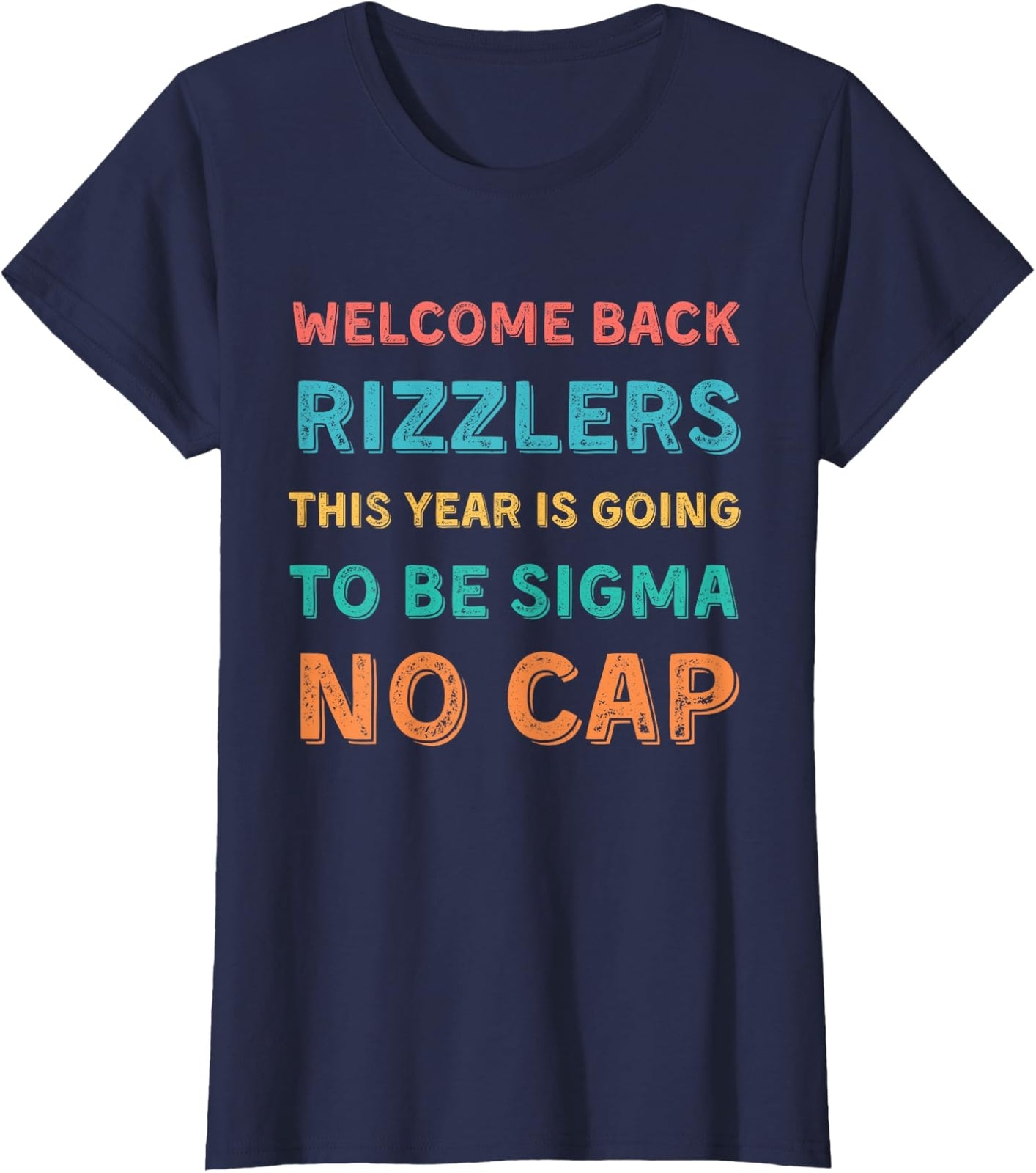 Welcome Back Rizzlers Funny Teacher Back to School Ladies' Crewneck T-Shirt