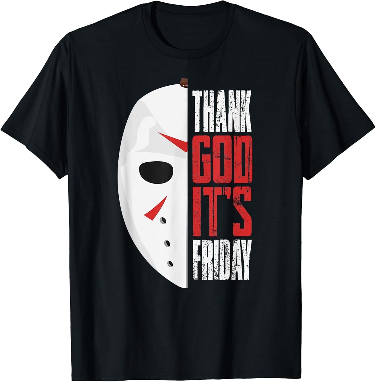 Thank God It's Friday Halloween Horror Scary Movies T-Shirt Gift All
