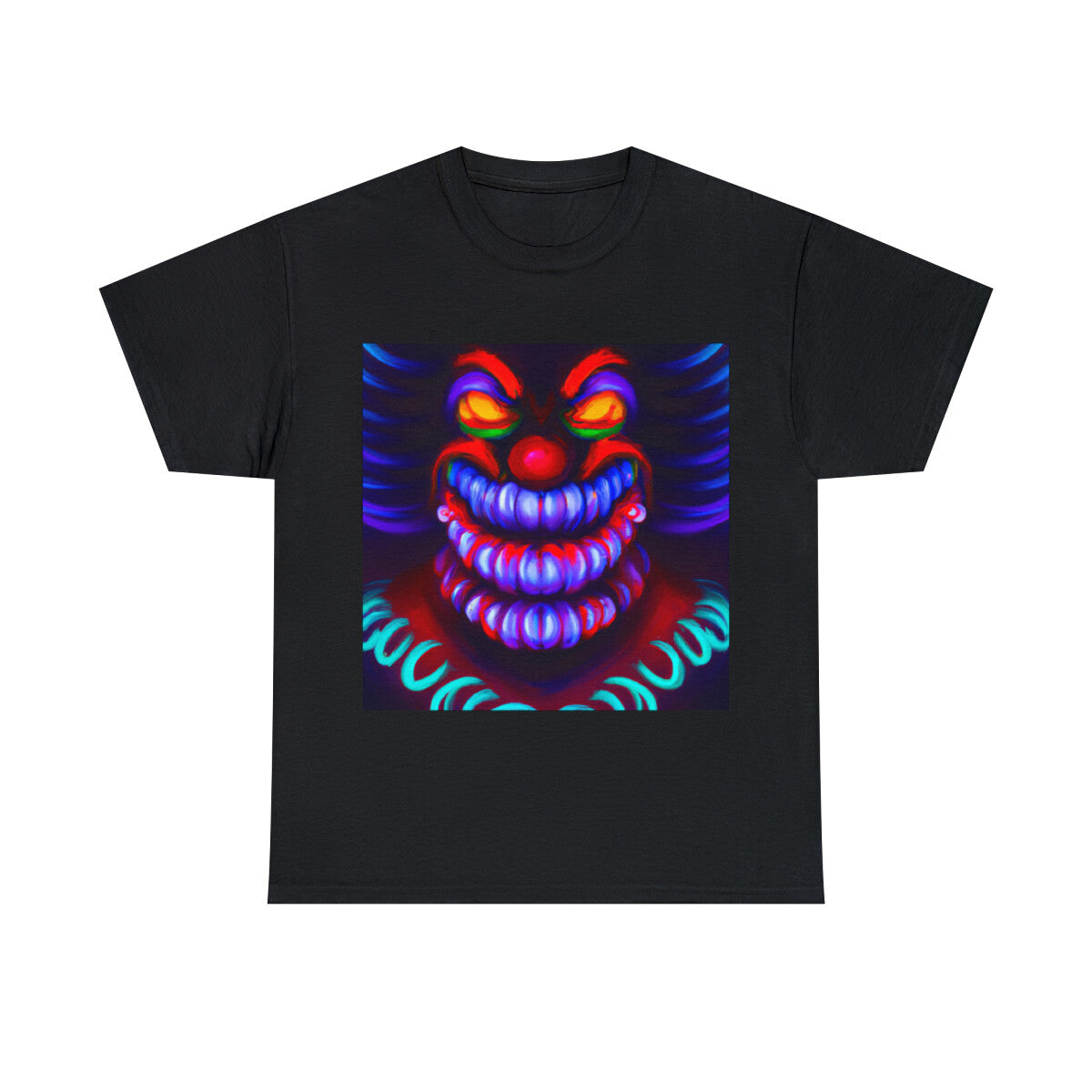 Halloween Evil Clown T Shirt Art Tee Unisex Adult Horror Scary Trick or Treat
