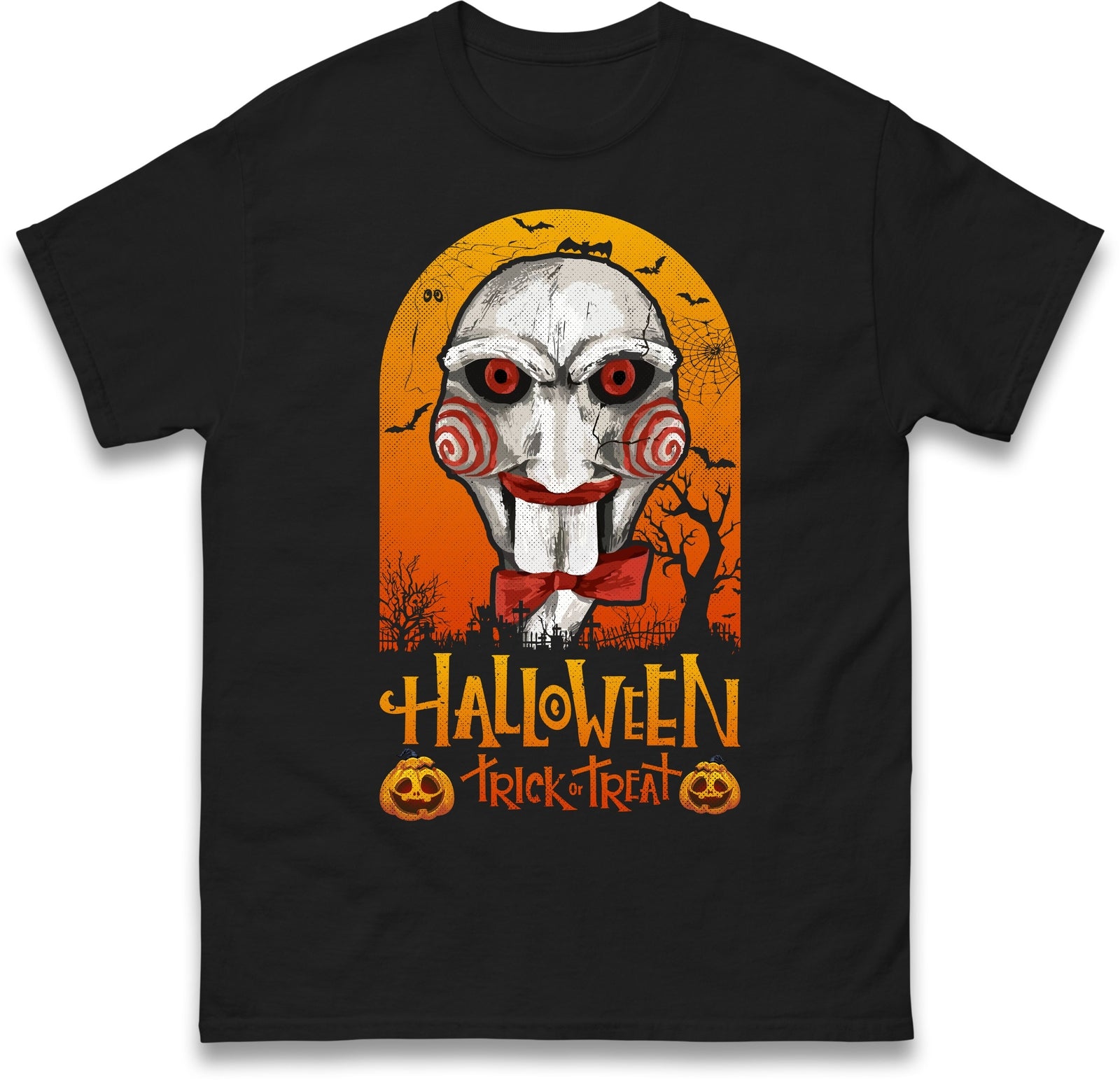 Halloween Pumpkin Trick and Treat Horror Character T Shirt,Halloween Scary Night