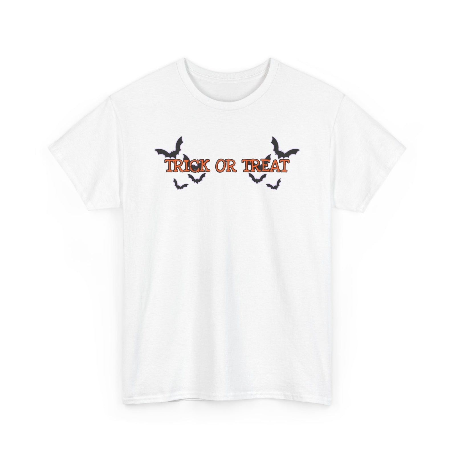 Trick or Treat T-Shirt For Men & Women, Simple Halloween Shirt, Spooky Bats Tee