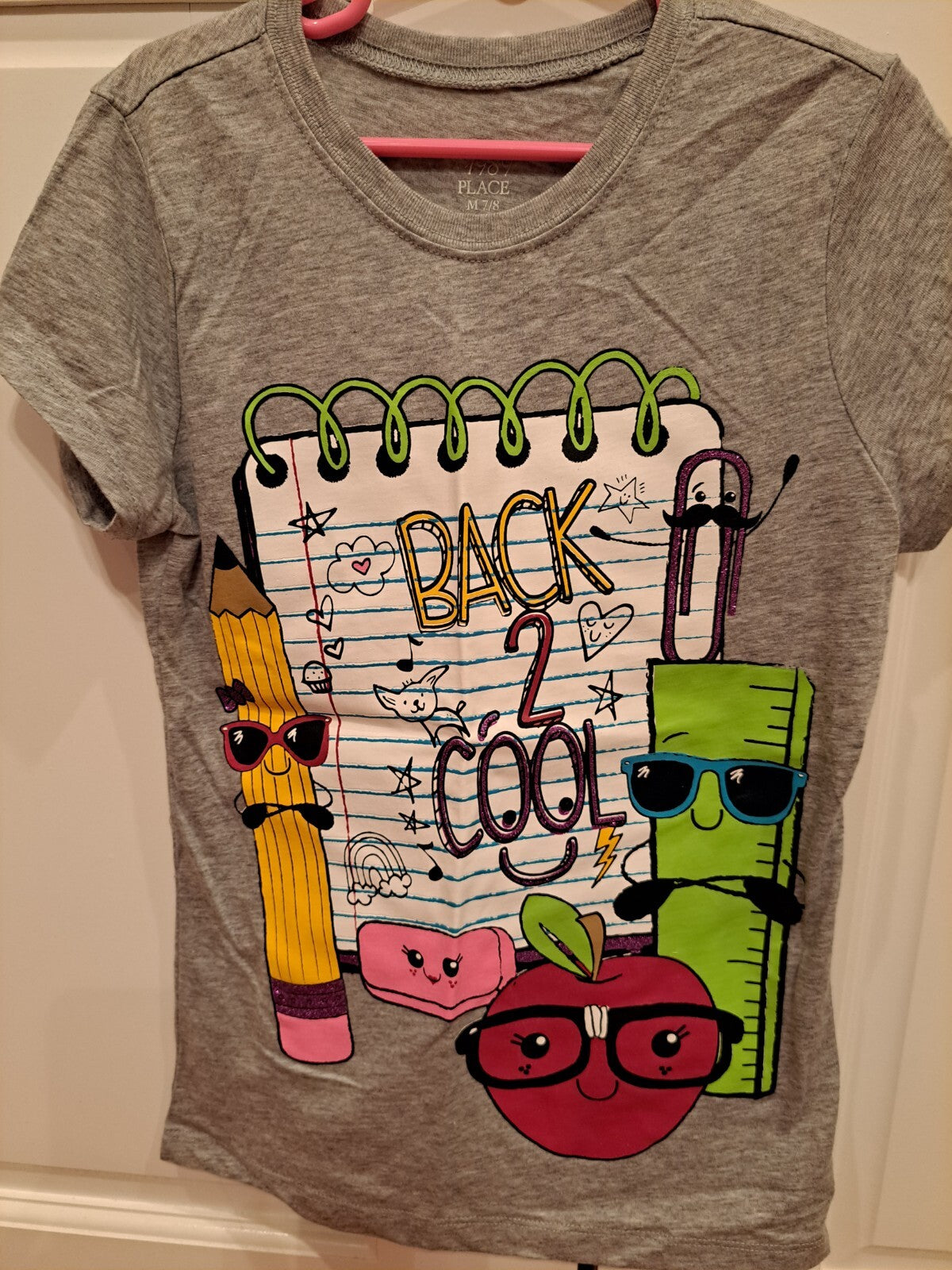 Children's Place Back To School Cool Tshirt NWOT Size 7-8