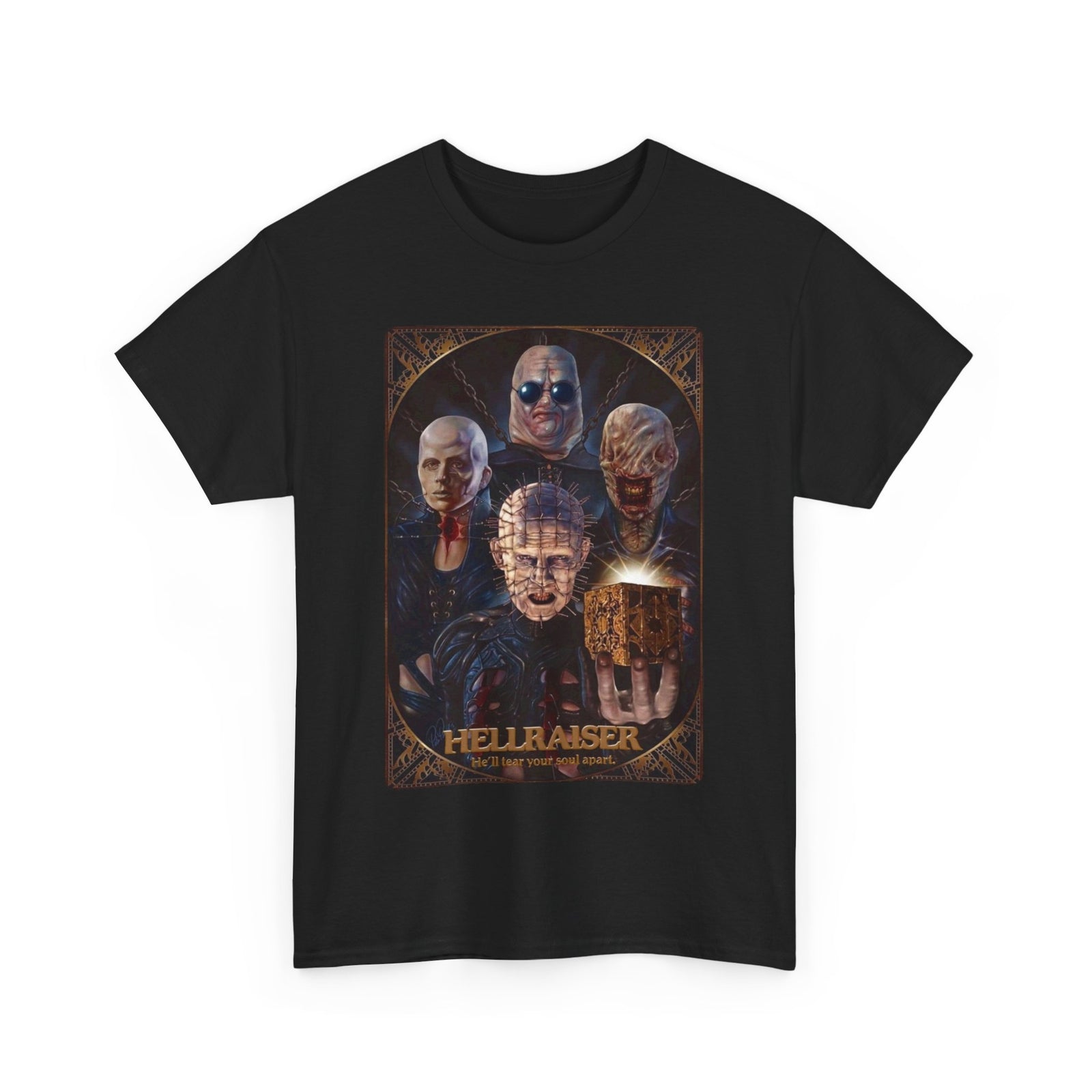 Hellraiser and the Cenobites T-Shirt, Horror Movie Graphic Tee, Halloween Shirt