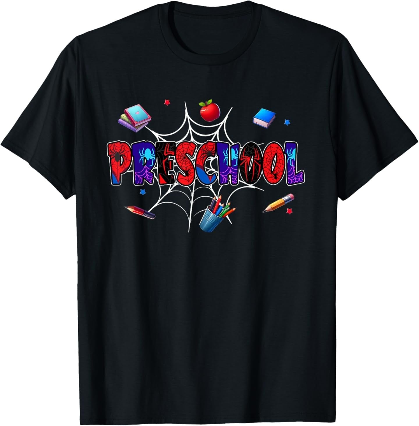 Hello Preschool Squad Spider Back To School Preschool T-Shirt