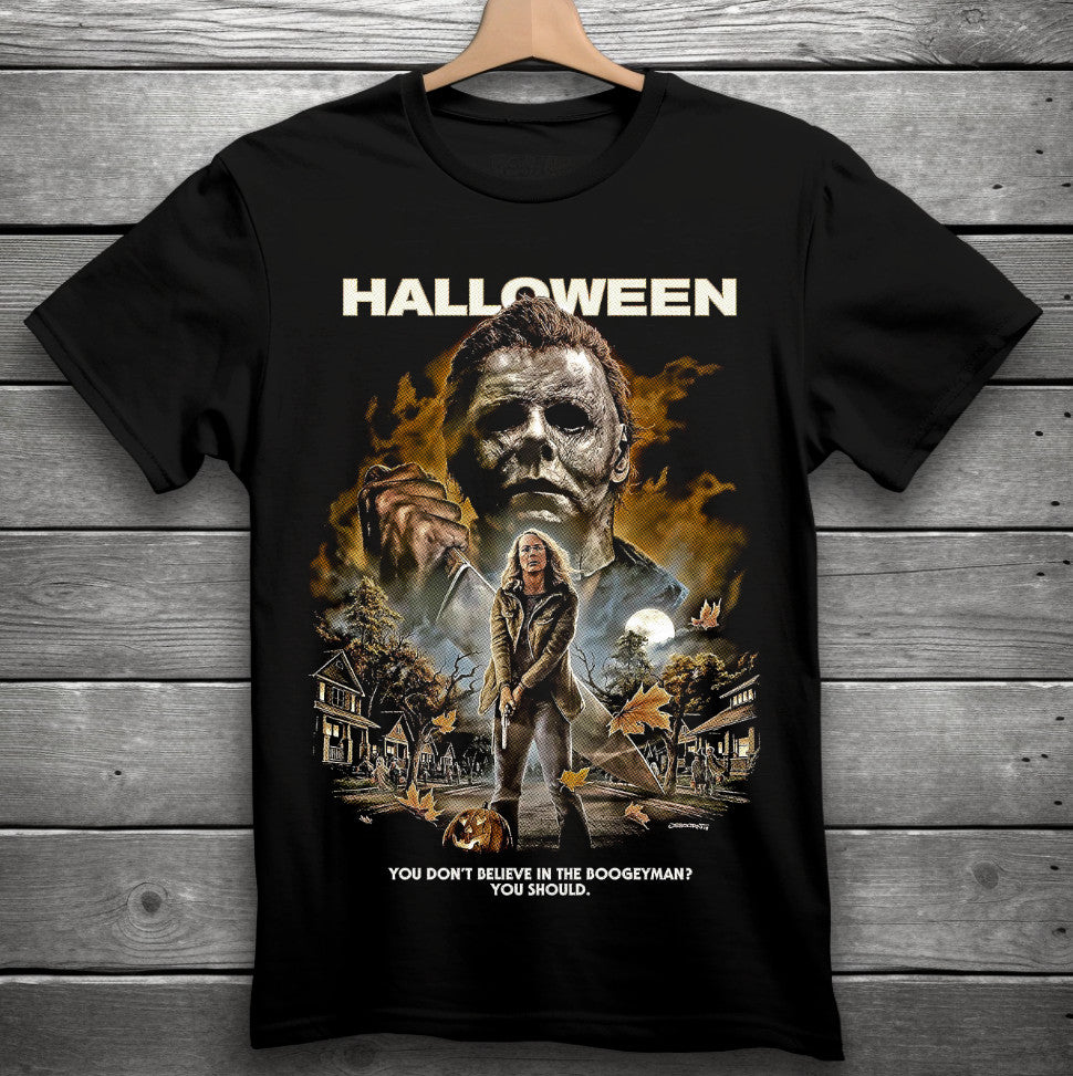 Halloween Movie Horror T-Shirt Black S-5XL Michael Myers