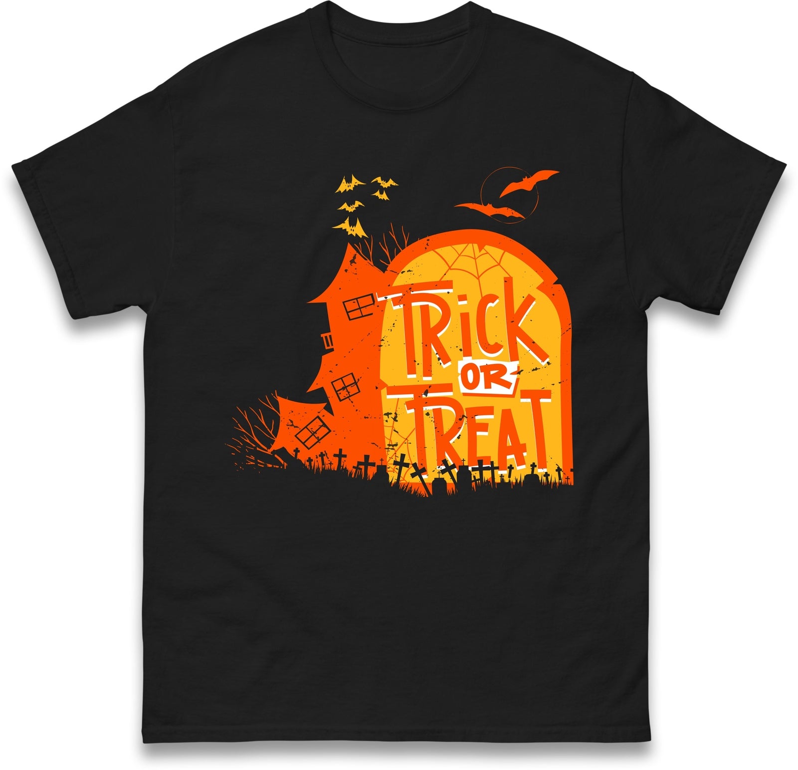 Trick Or Treat Halloween House T Shirt,Halloween Night Party, Spooky Creepy Gift