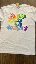 NEW Men’s Pride TShirt XSmall Tee Pronouns
