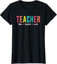 Retro Teacher Inspirational Back To School Costume Ladies' Crewneck T-Shirt