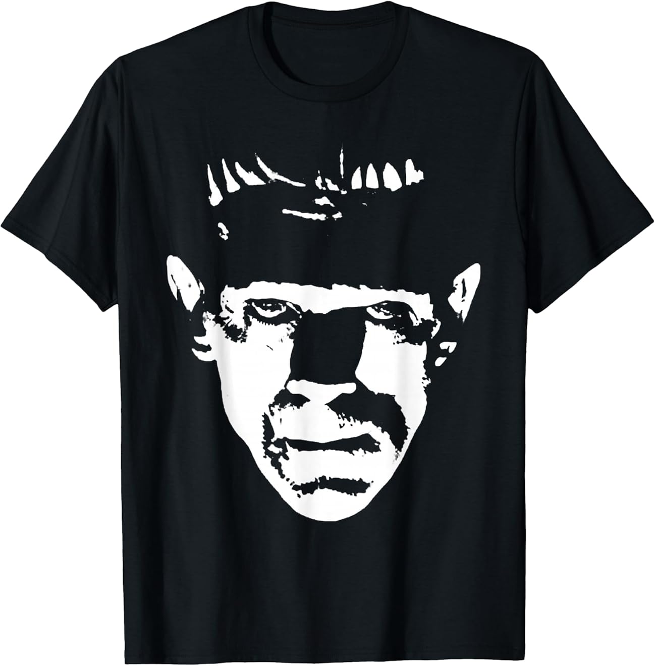 Classic Monster Face Horror Movie Poster Vintage Halloween T-Shirt