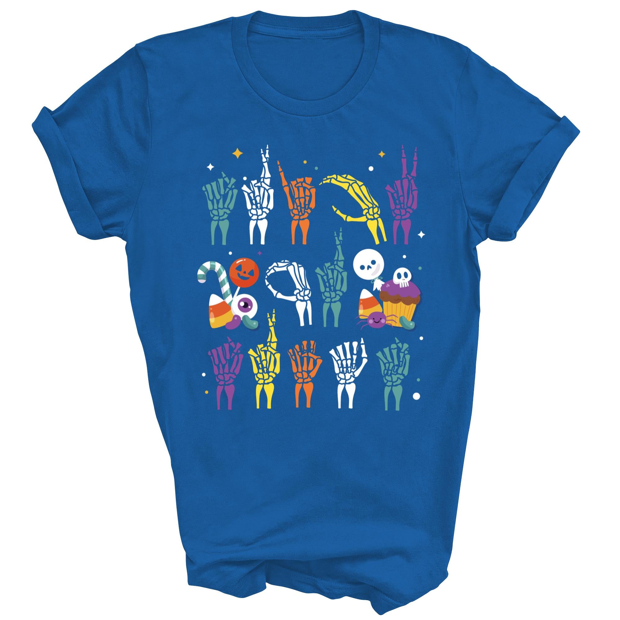 Trick Or Treat Asl Hands Sign Language Halloween Unisex Shirt Gift