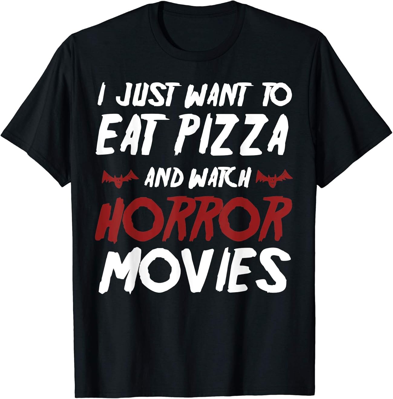 Horror Movie Fan Shirt For Halloween Pizza T-Shirt Gift All Size S-4XL