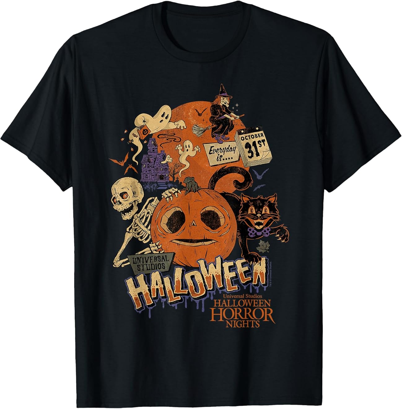 Halloween Horror Nights Lil Boo Pumpkin T-Shirt Gift All Size S-4XL