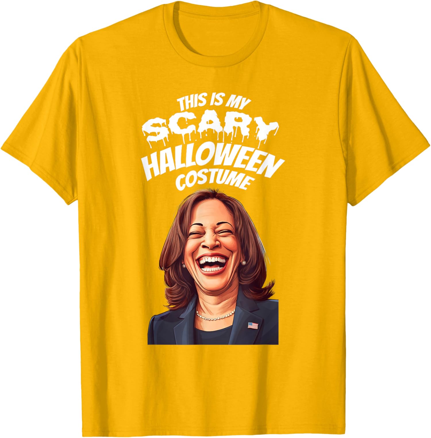 Funny Kamala Harris Scary Halloween Gag President Unisex T-Shirt