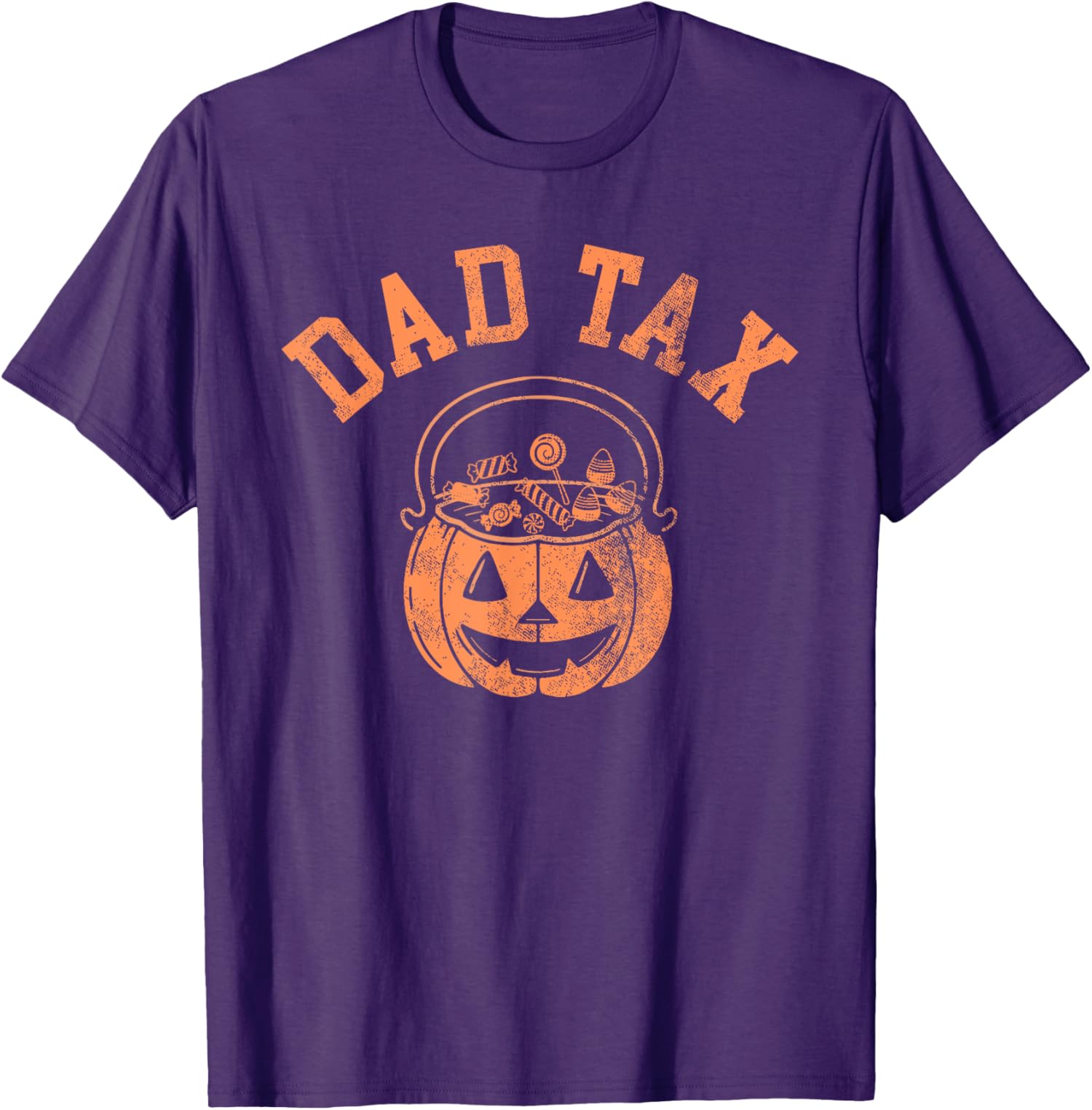 Dad Tax Halloween Trick Or Treat Candy Pumkin Design Unisex T-Shirt